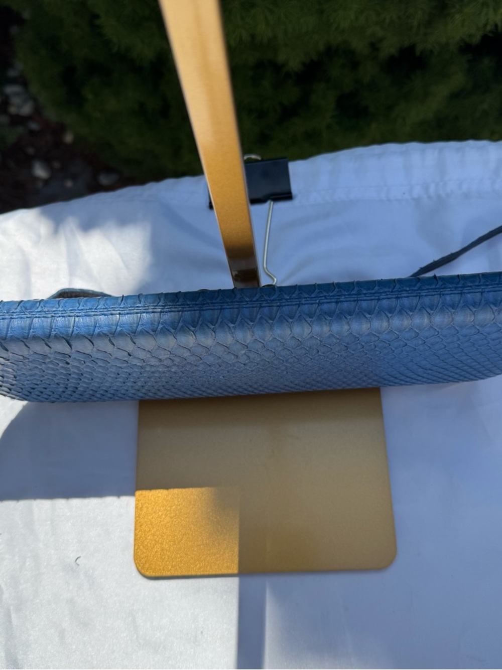 Exquisite Rare Vintage Real Python Clutch - Picture 9 of 11